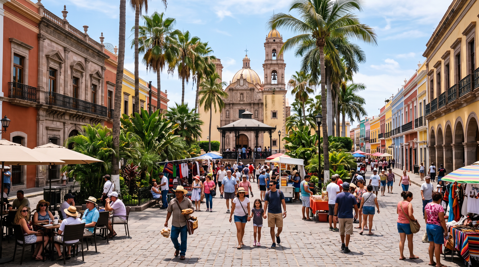 Negocios locales en el centro de Puerto Vallarta
